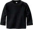 ブラック:ベビーロングTシャツ