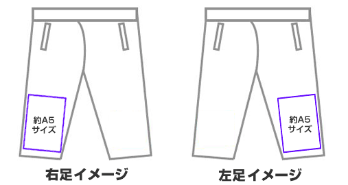 ショートパンツのプリント