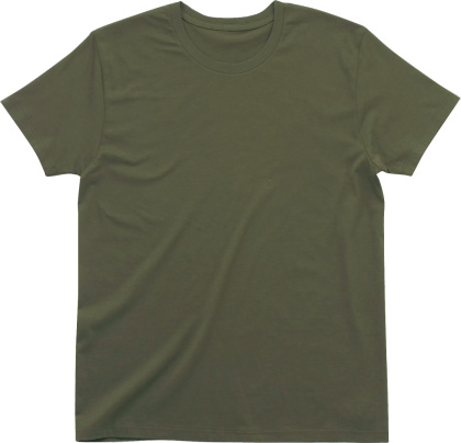 カーキ:スタイリッシュTシャツ
