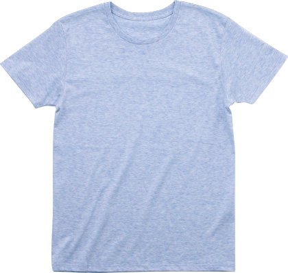 メランジェブルー:スタイリッシュTシャツ