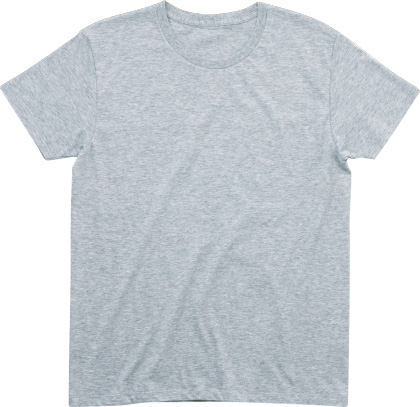メランジェグレー:スタイリッシュTシャツ
