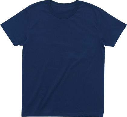 ネイビー:スタイリッシュTシャツ