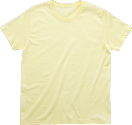 シャーベットイエロー:スタイリッシュTシャツ