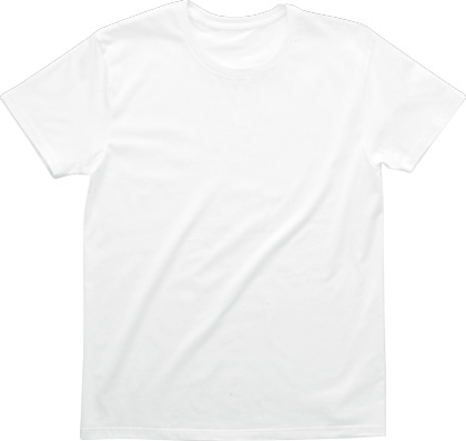 ホワイト:スタイリッシュTシャツ