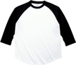 ブラック:ラグランベースボールTシャツ