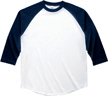 ネイビー:ラグランベースボールTシャツ