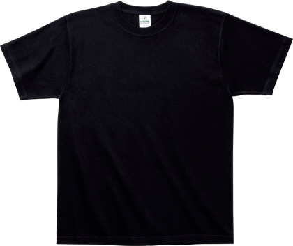 ブラック:スーパーヘビーTシャツ
