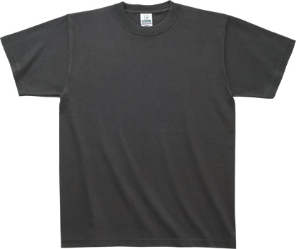 チャコール:スーパーヘビーTシャツ