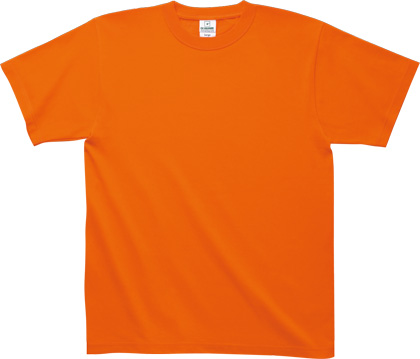 オレンジ:スーパーヘビーTシャツ