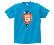 HTML5Tシャツ　HTML5＆スター