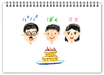 お子様の手書きの絵