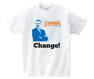 オバマTシャツ　change